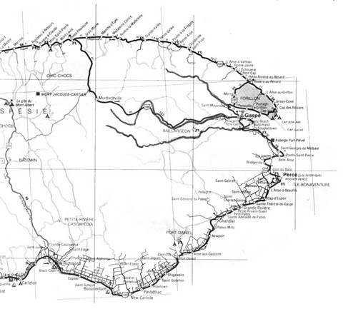 carte rivières saumon gaspésie