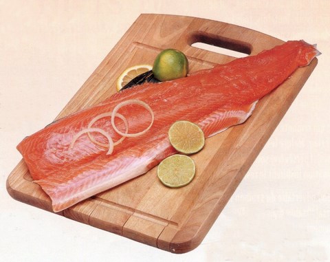 Saumon au fromage de chèvre et à la moutarde de Meaux